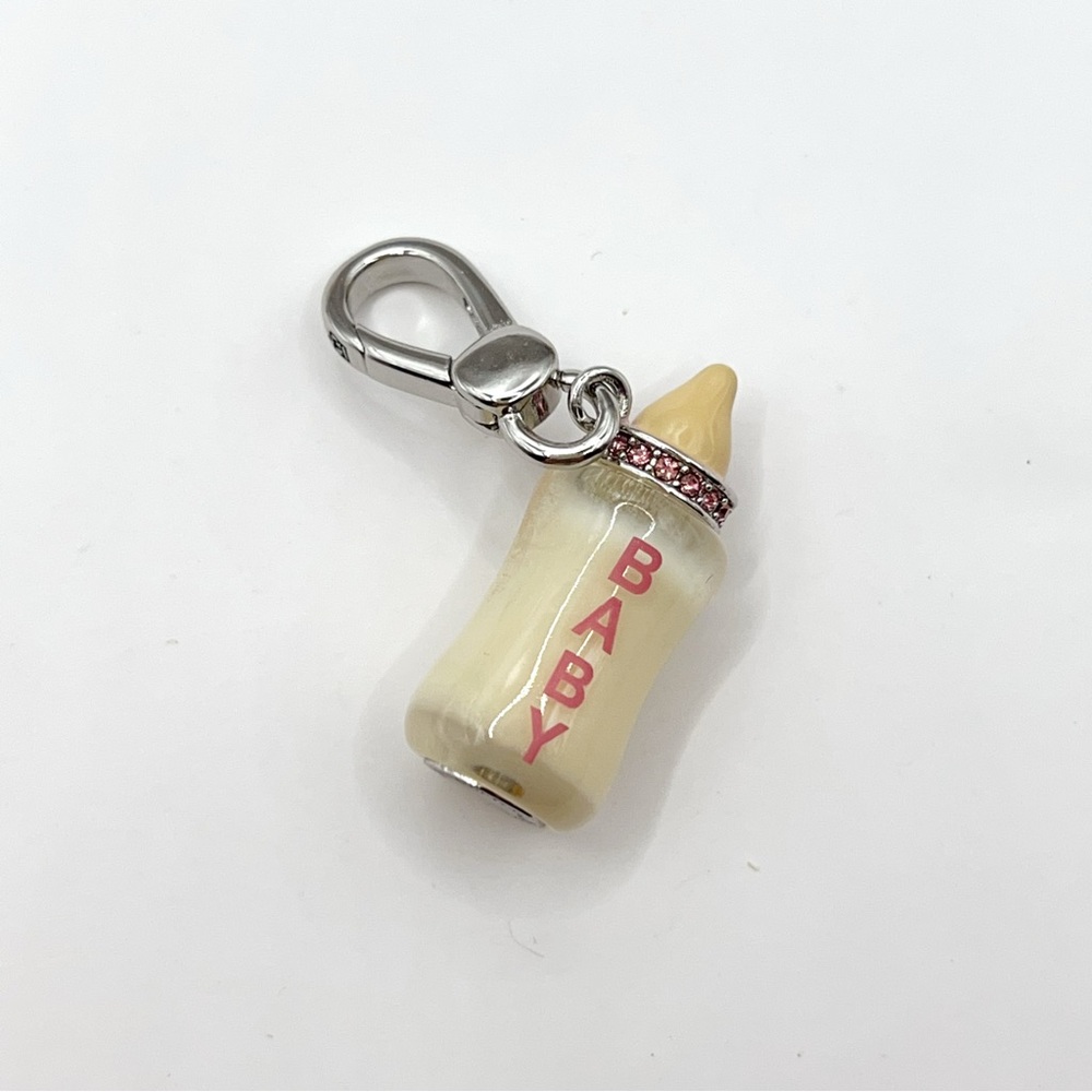 Juicy Couture pink baby bottle charm